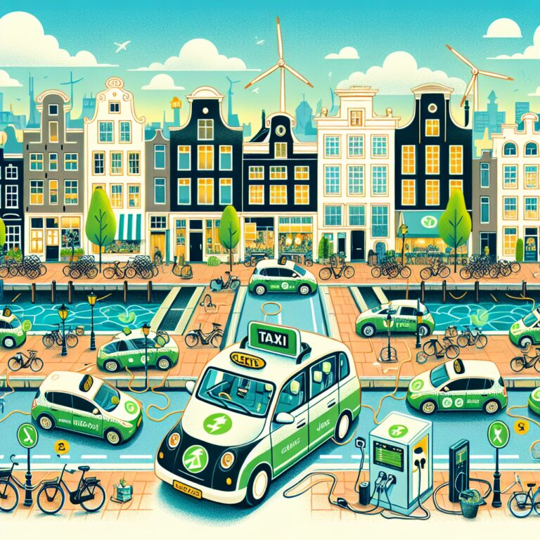 De impact van elektrische taxi’s op duurzame energie in Amsterdam