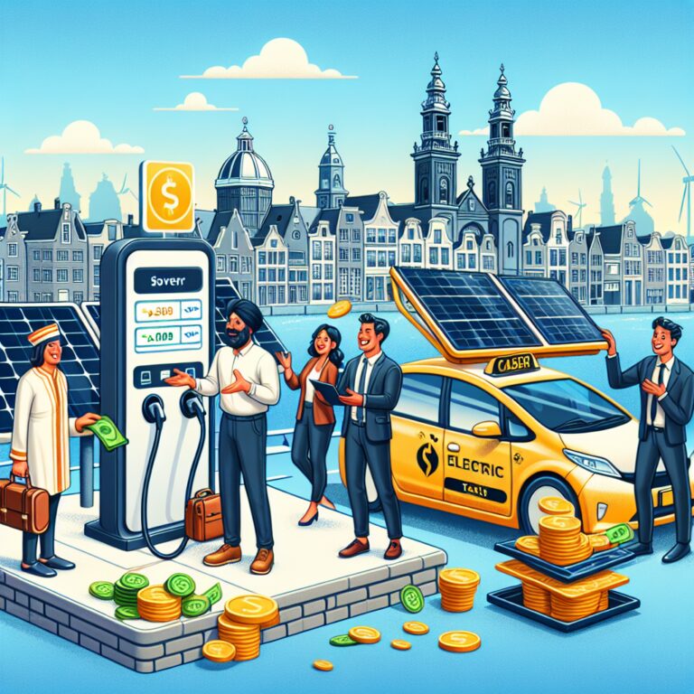 Financiële voordelen van elektrische taxi’s voor chauffeurs en passagiers in Amsterdam