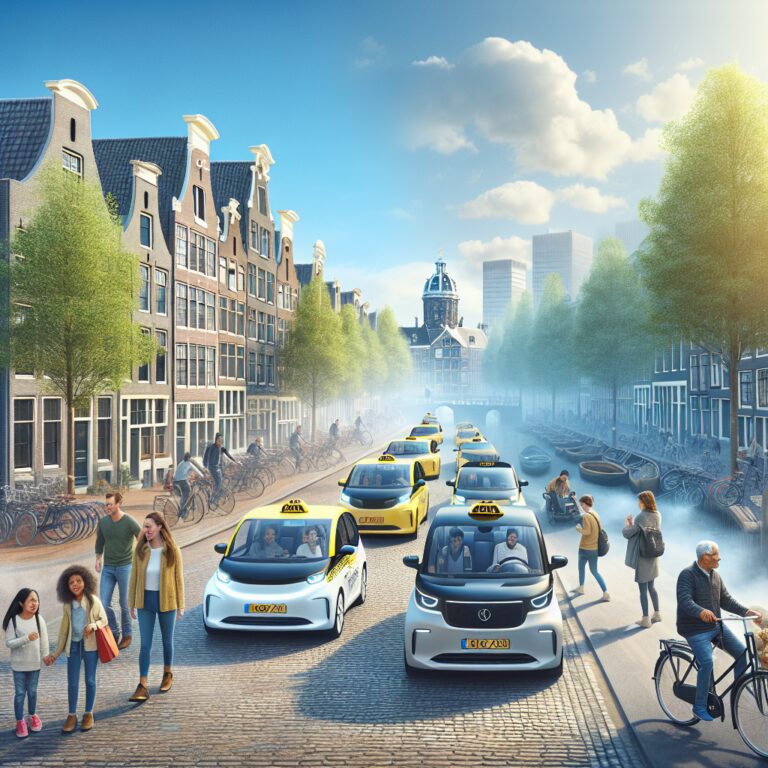 De impact van elektrische taxi’s op de luchtkwaliteit in Amsterdam