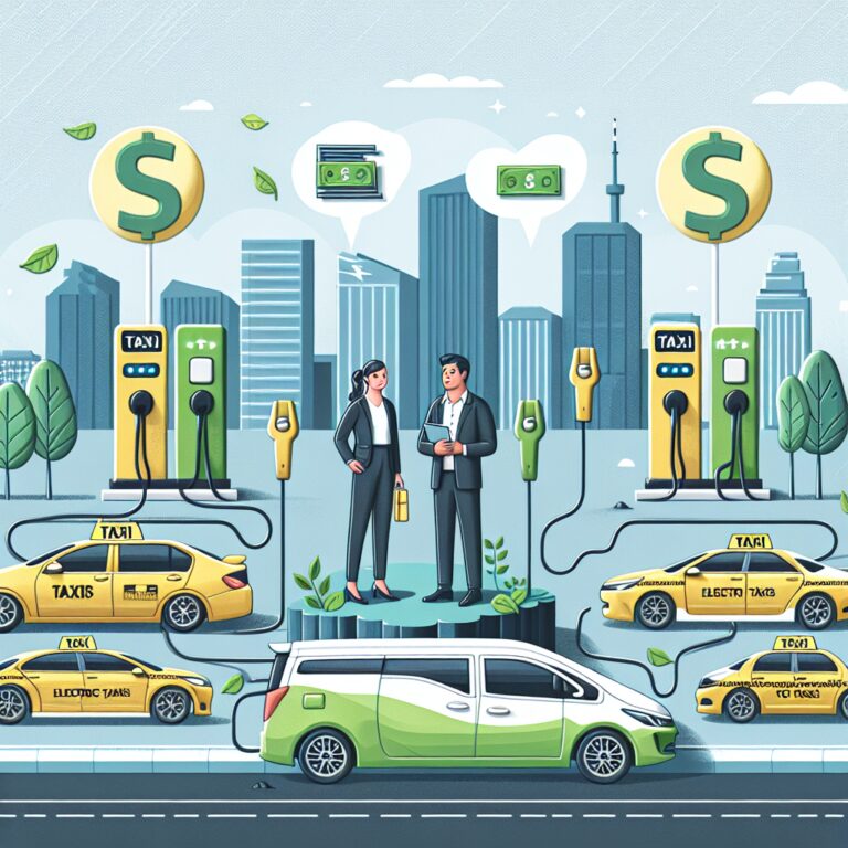 Kostenbesparingen voor taxiverhuurbedrijven bij overstap naar elektrische taxi’s