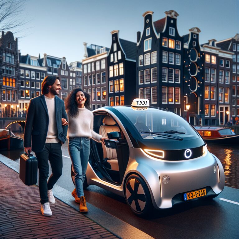 Ervaringen van passagiers met elektrische taxi’s in Amsterdam