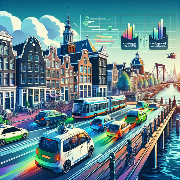 Uitdagingen en kansen van elektrische taxi’s in Amsterdam voor verkeersdrukte